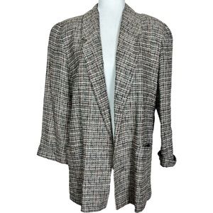 Vintage Michelle Stuart Tweed Blazer Size 8